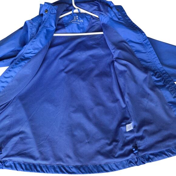 Swiss Alps Spring hooded jacket. Womens size S, blue and 100% polyester. - Picture 5 of 7